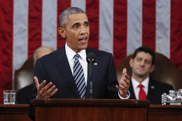 Paul Ryan. President Obama Delivers His Last State of the Union Address to Joint Session of Congress