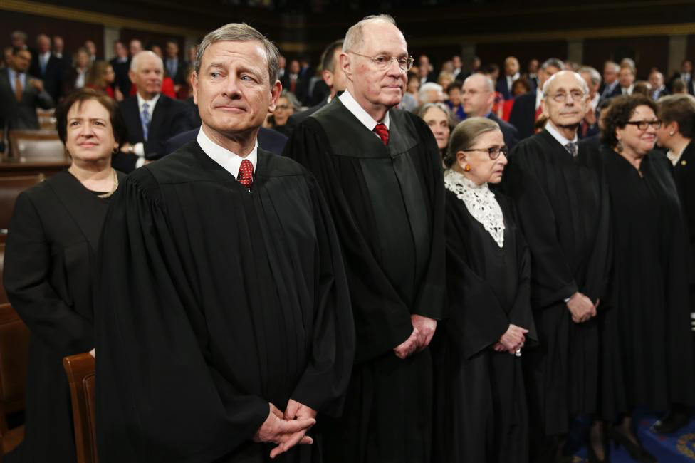 Supreme Court Justices. President Barack Obama's final State of the Union address to a joint session of Congress in Washington January 12, 2016. 