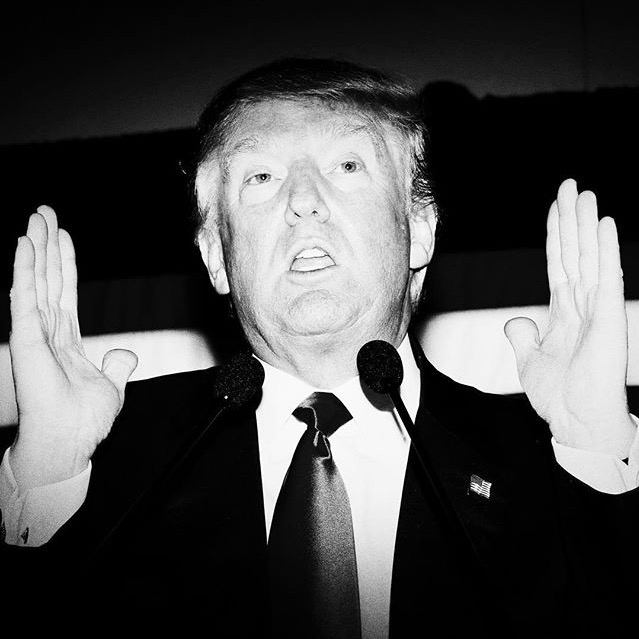 @markpetersonpixs on Instagram: Politics in Black and White.... Tonight Donald Trump said there is no problem with the size of his.... @reduxpictures #Trump #penis