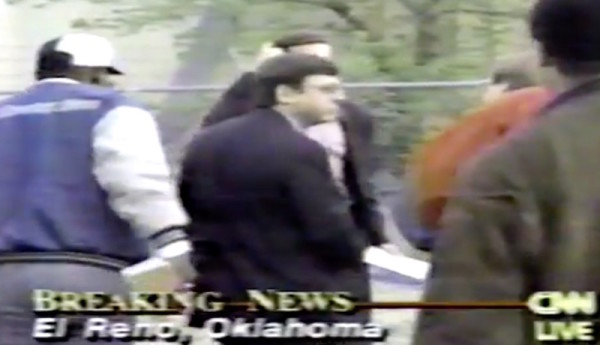 President Obama's 2016 Supreme Court nominee, Merrick Garland, at the site of the  domestic terrorist bomb attack on the Alfred P . Murrah Federal Building in downtown Oklahoma City in April 1995.