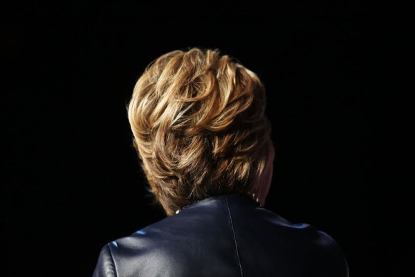 NEW YORK, NY - MARCH 30: Democratic presidential candidate Hillary Clinton speaks on stage in Harlem at the Apollo Theater on March 30, 2016 in New York City. In a new ad released Wednesday by Clinton, she takes on Republican front-runner Donald Trump. New York will hold its primaries on April 19. (Photo by Spencer Platt/Getty Images)