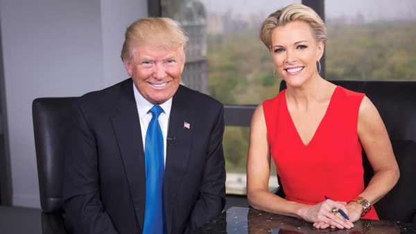 FOX network promotional photos of the Trump - Megyn Kelly interview.