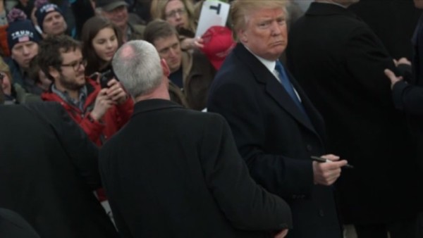 Screen grabs from Christopher Morris slo-mo Election 2016 videos. Donald Trump rally.