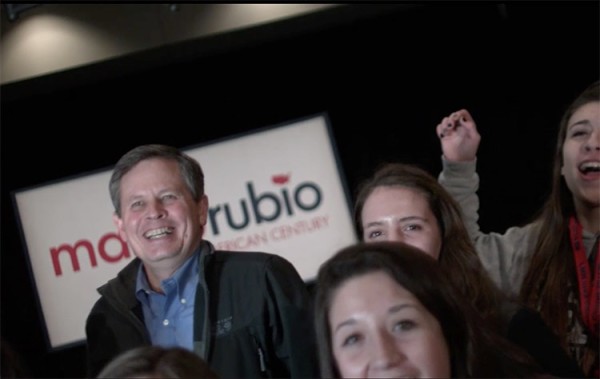 Screen grabs from Christopher Morris slo-mo Election 2016 videos. Marco Rubio rally.