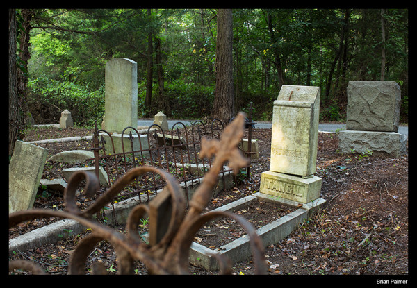 Tancil family burial plot at East End Cemetery, Henrico County, VA. July 29, 2015