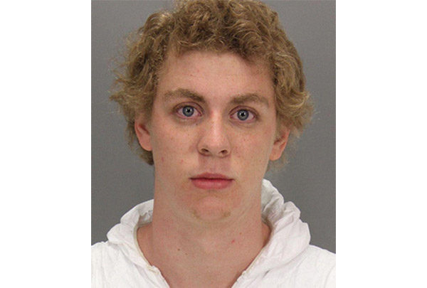 A photo of Brock Allen Turner supplied by the Santa Clara County Office of the Sheriff and initially alleged to be his booking photo.