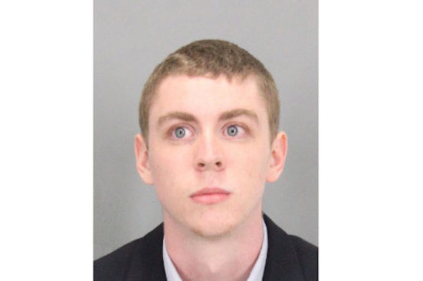 A photo of Brock Allen Turner supplied by the Santa Clara County Office of the Sheriff and initially alleged to be his booking photo.