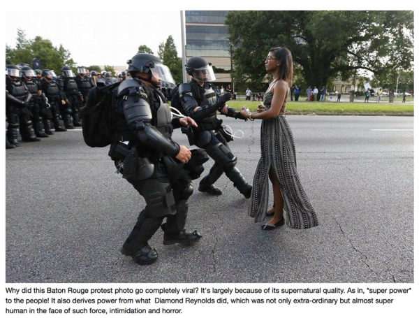 A demonstrator protesting the shooting death of Alton Sterling is detained by law enforcement near the headquarters of the Baton Rouge Police Department in Baton Rouge. Jonathan Bachman/Reuters