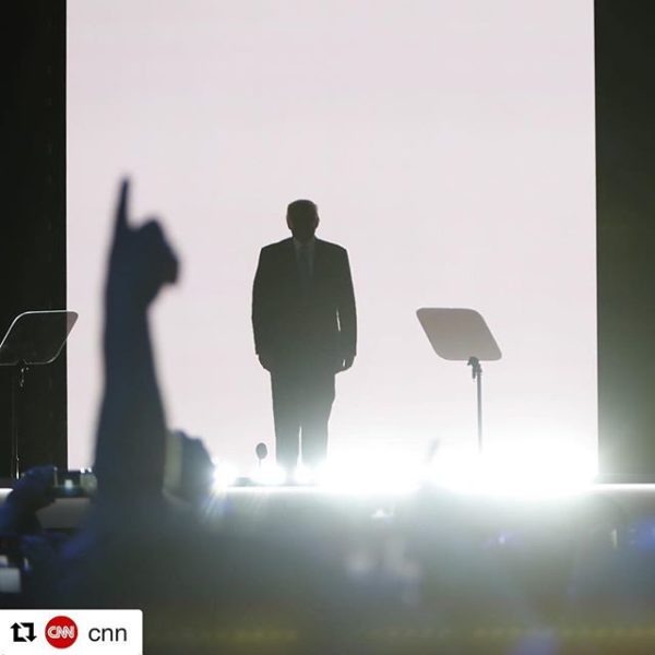 #Repost via @cnn. ・・・ Donald Trump enters the Republican National Convention in Cleveland, Ohio, to Queen's "We Are The Champions." Adam Rose/CNN #gopconvention #rncincle #donaldtrump