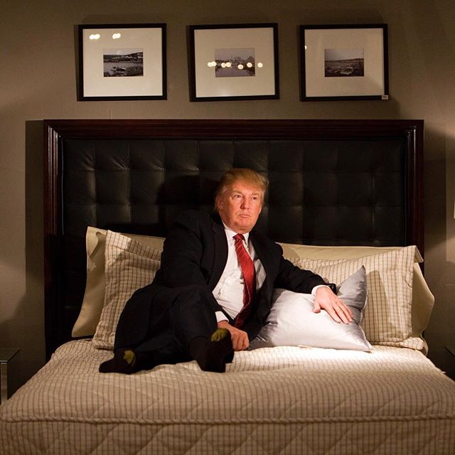 Trump in bed James Estrin - Reading The Pictures