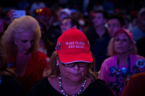 A rally for Donald J. Trump in Miami on Friday. He has campaigned hard in Florida, a state that once seemed out of reach. Damon Winter / The New York Times