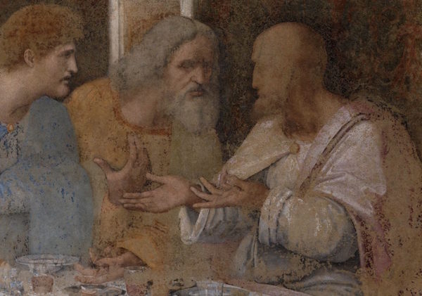 Last Supper painting detail