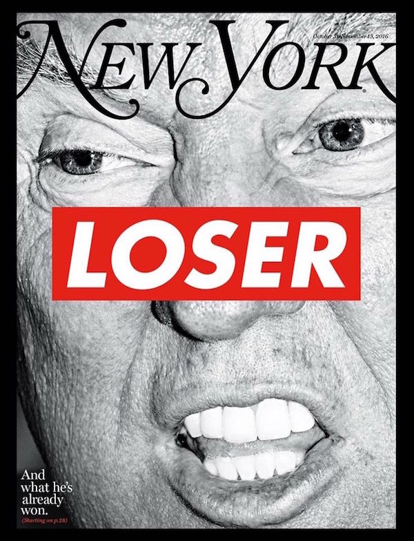 On the NY Magazine/Barbara Kruger Trump “Loser” Cover