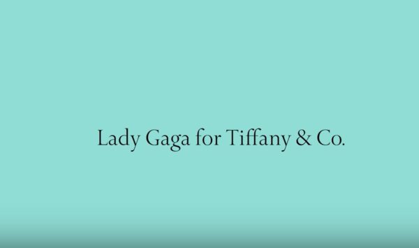 Lady Gaga for Tiffany. Super Bowl ad opening screen.