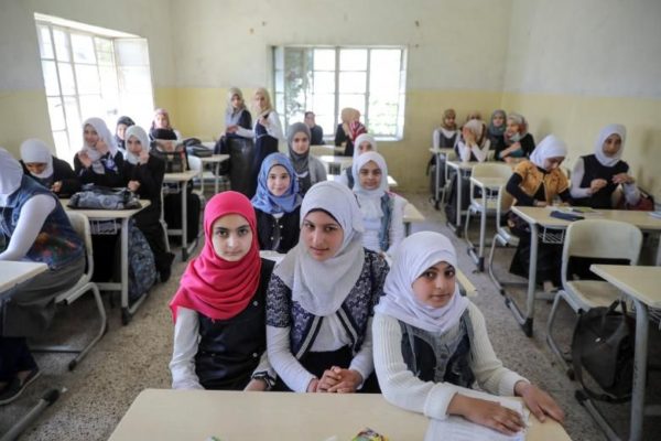 Pupils attend a class at an elementary school in eastern Mosul, Iraq, April 17, 2017. REUTERS/Marko Djurica REUTERS