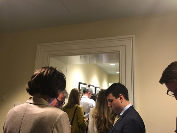 Photo: Rosie Gray via Twitter. Caption: About 20 or so reporters staking out Sean Spicer's office currently, May 15, 2017
