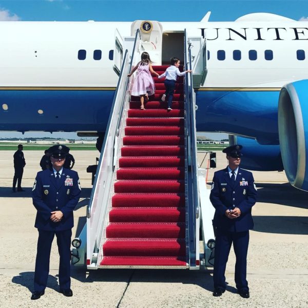 Instagram photo by @ivankatrump Caption: Air Force One. August 6, 2017
