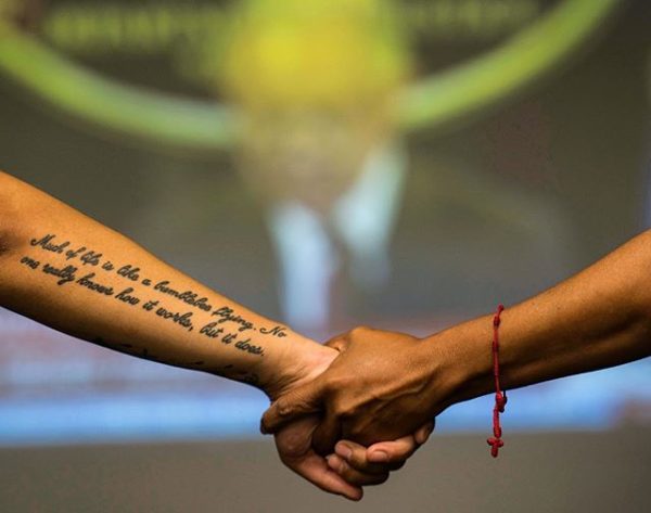 DACA recipient listen to Attorney General Jeff Sessions announced to end the nation's DACA program that gives work permits to undocumented immigrants who were brought to the country as children. Photo: Nick Oza