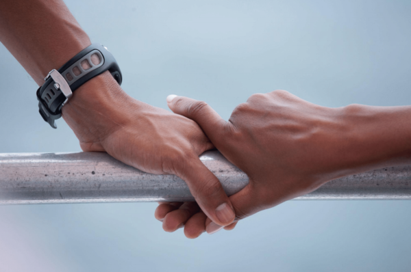 President Barack Obama and first lady Michelle Obama’s hands rest on the railing of a boat during their tour of St. Andrews Bay in Panama City Beach, Florida on Aug. 15, 2010. Official White House Photo by Pete Souza