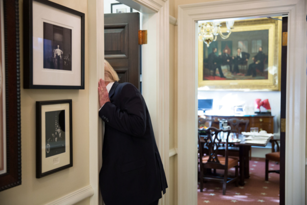 President-elect Donald Trump on his first visit to the White House, November 10, 2016. (Official White House Photo by Pete Souza)