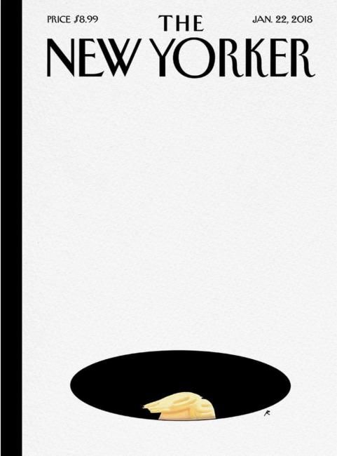 The New Yorker, January 22, 2018 cover. Illustration by Anthony Russo