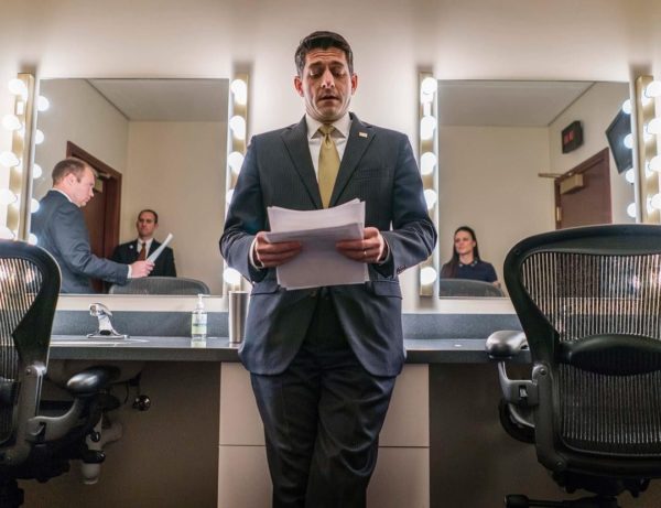 Paul Ryan on eve of government shutdown vote. photo: Melina Mara/Instagram for Washington Post