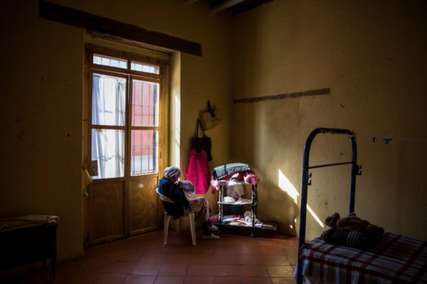 Photo: Adriana Zehbrauskas / New York Times Caption from "Retired From the Brutal Streets of Mexico, Sex Workers Find a Haven": “I’m proud. I put my two daughters through school.” – Raquel López Moreno, 81.