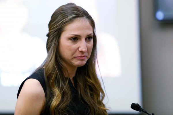 Kyle Stephens said Larry Nassar, a family friend, began molesting her when she was 6 years old and her parents did not believe her when she told them. "You convinced my parents that I was a liar," Stephens said. "Little girls don't stay little forever," she added. "They grow into strong women that return to destroy your world." Once her father realized she was telling the truth, he took his own life, Stephens said. REUTERS/Brendan McDermid