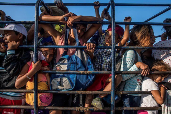 Adriana Zehbrauskas for the New Yorker Caption: Children at the border, from Jonathan Blitzer’s dispatch “The Migrant Caravan Reaches a Crossroads in Southern Mexico.”