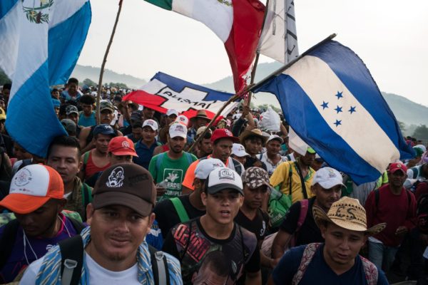 Photo: Todd Heisler/The New York Times Caption: President Trump has deployed thousands of troops to prevent a Honduran caravan from crossing the southern border.