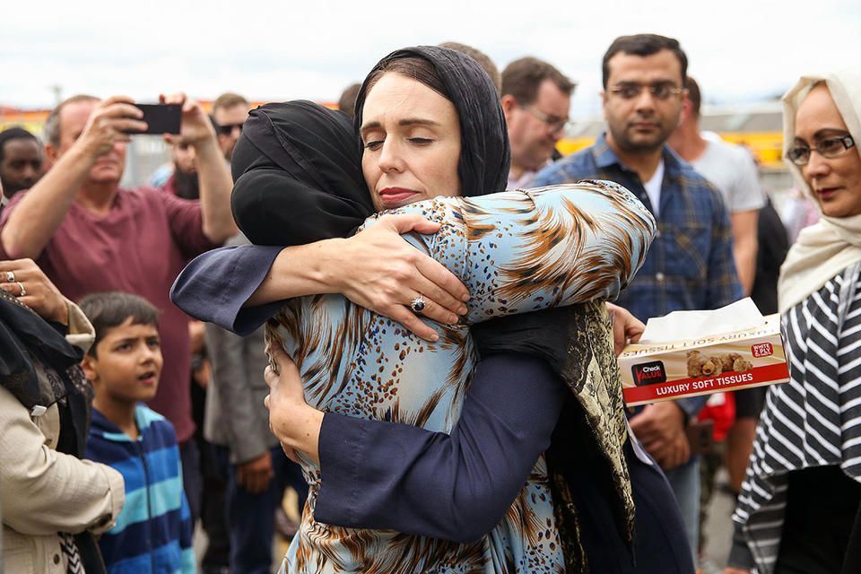 Chatting the Pictures: New Zealand PM Gives Comfort; Young Climate Activist; Nebraska Bomb Cyclone