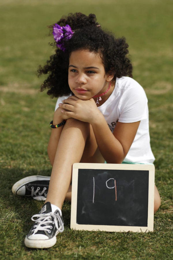 Photo: Jacquelyn Martin/AP Photo Caption: Havana Chapman-Edwards, 8, of Washington, poses for a portrait with a chalkboard of her age in 2030, the point where the globe would be stuck on a path toward what scientists call planet-changing dangerous warming, Friday, March 15, 2019, during a climate change rally of students in Washington. "Our earth is warming up and we have to stop this," she says, "if we have more droughts and more climate crisis it will be very bad for our future. We won't have a future when we grow up." From the South Pacific to the edge of the Arctic Circle, students are skipping classes to protest what they see as the failures of their governments to take tough action against global warming. The 'school strikes' on Friday were inspired by 16-year-old Swedish activist Greta Thunberg and are taking place in over 100 countries.