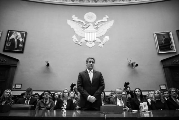 WASHINGTON, DC - FEBRUARY 27: Michael Cohen, former attorney and fixer for President Donald Trump prepares to testify before the House Oversight Committee on Capitol Hill February 27, 2019 in Washington, DC. Last year Cohen was sentenced to three years in prison and ordered to pay a $50,000 fine for tax evasion, making false statements to a financial institution, unlawful excessive campaign contributions and lying to Congress as part of special counsel Robert Mueller's investigation into Russian meddling in the 2016 presidential elections. (Photo by Chip Somodevilla/Getty Images)