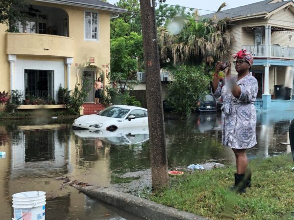 Photo: Ryan Pasternak CreditCreditRyan Pasternak Caption: A flooded street in New Orleans on Wednesday, July 10, 2019.
