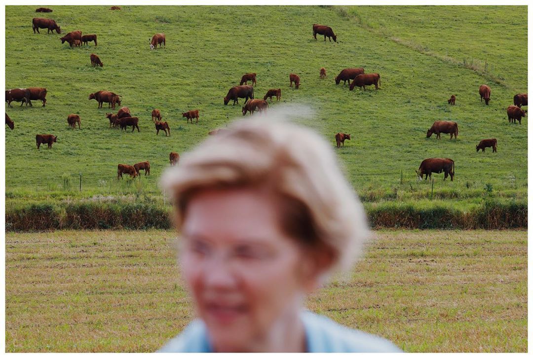 Chatting the Pictures: Trumps with El Paso Baby; Hong Kong Airport Sit In; Elizabeth Warren in Iowa