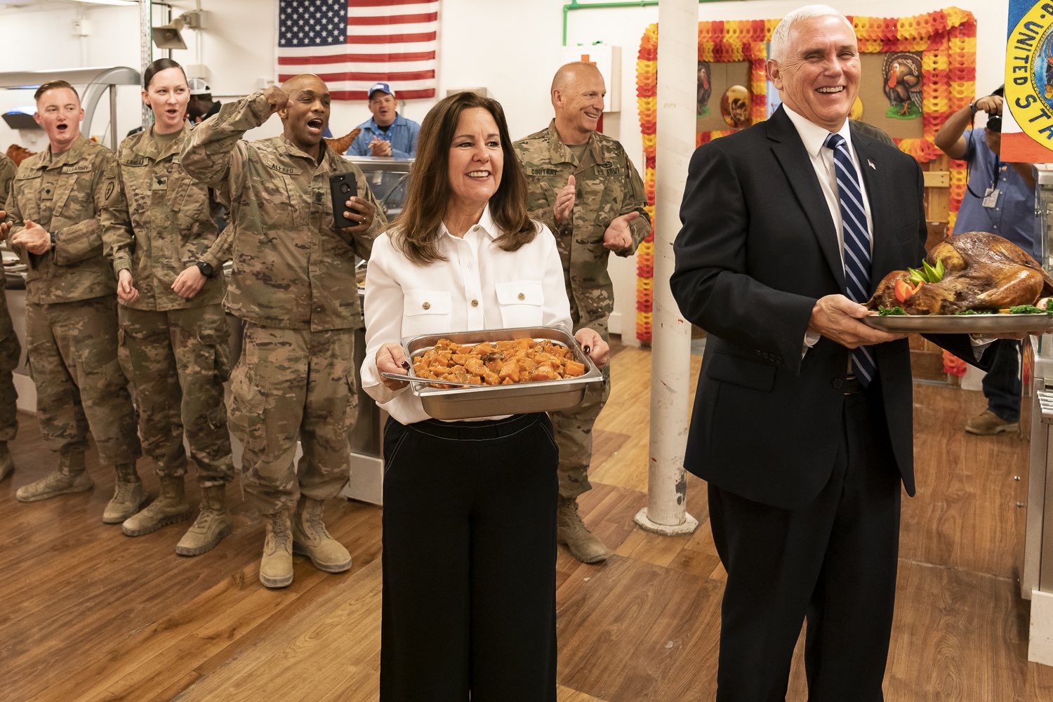 Trump’s Thanksgiving Wingman: Pence in Iraq