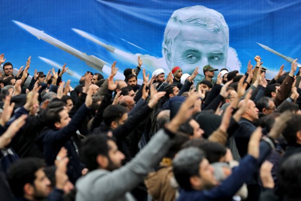 Tehran on Saturday protesting the killing of Maj. Gen. Qassim Suleimani. January 4, 2020