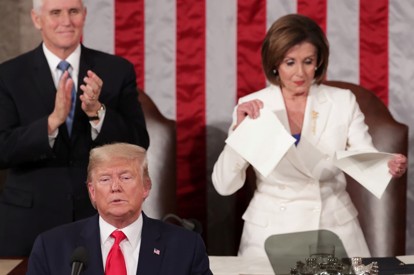 Chatting the Pictures: Pelosi Shreds Trump’s SOTU; Coronavirus on the Move; Impeachment Going Away