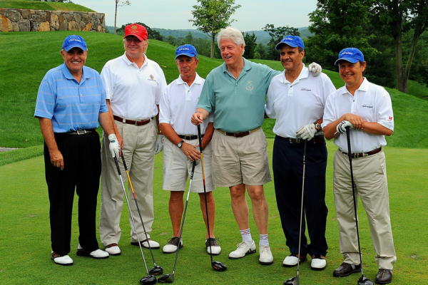 Photo: Rick Odell/Getty Caption: Rudy Giuliani, Donald Trump, Mayor Michael Bloomberg, President Bill Clinton, Joe Torre and Billy Crystal at the Joe Torre Safe At Home Foundation 2008 Golf Classic July 14, 2008 at Trump National Golf Club in Briarcliff Manor, NY.