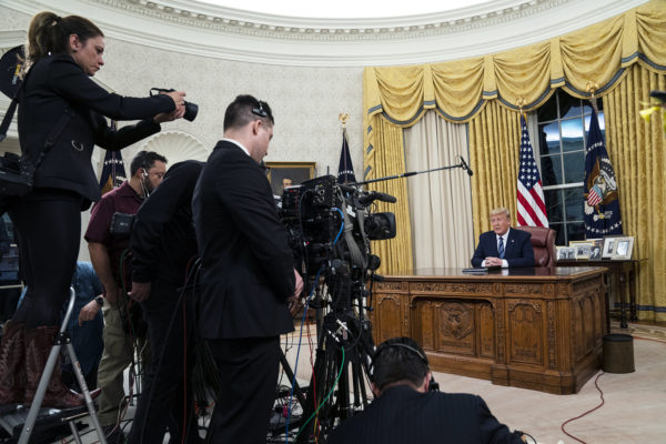 President Donald J. Trump addresses the nation from the Oval Office of the White House Wednesday evening, March 11, 2020, on the country’s expanded response against the global Coronavirus outbreak. (Official White House Photo by Joyce N. Boghosian)