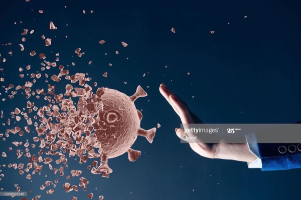 Stock photo of the coronavirus being circulated by Getty Images.