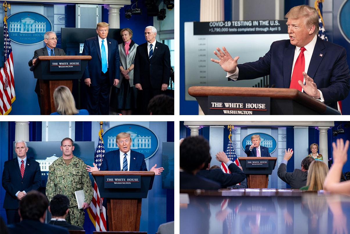 White House Photos. President Donald J. Trump, joined by Vice President Mike Pence and members of the White House Coronavirus Task Force.