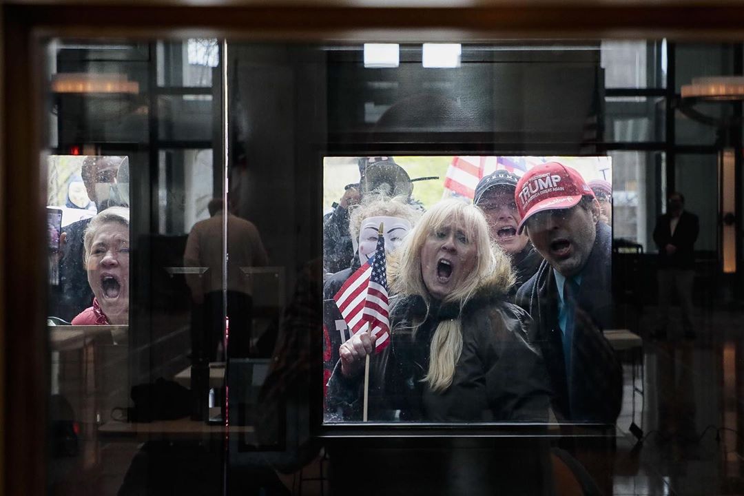 The Viral Coronavirus Protest Photo from Ohio