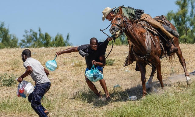 Chatting the Pictures: Border Agent on Horseback Manhandling Haitian Migrant a Whip to Humanity