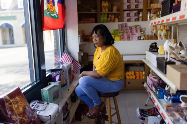 Creations Market owner Philomene Philostin in her store in Springfield, Ohio. Photo: Maddie McGarvey for The Washington Post